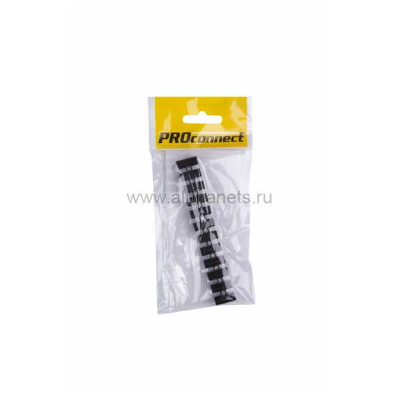 07-5006-2-9 Колодка клеммная  КВ-6  6А  6мм  PP(полипропилен)  черный  PROCONNECT Индивидуальная упаковка 1 шт