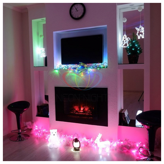 303-062 Гирлянда светодиодная "Колокольчики" 20 LED RGB 2,8 метра с контроллером Neon-Night