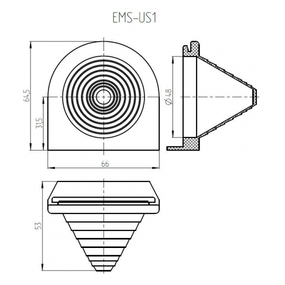 EMS-US1 Кабельный ввод EMS-US1 ЦМО