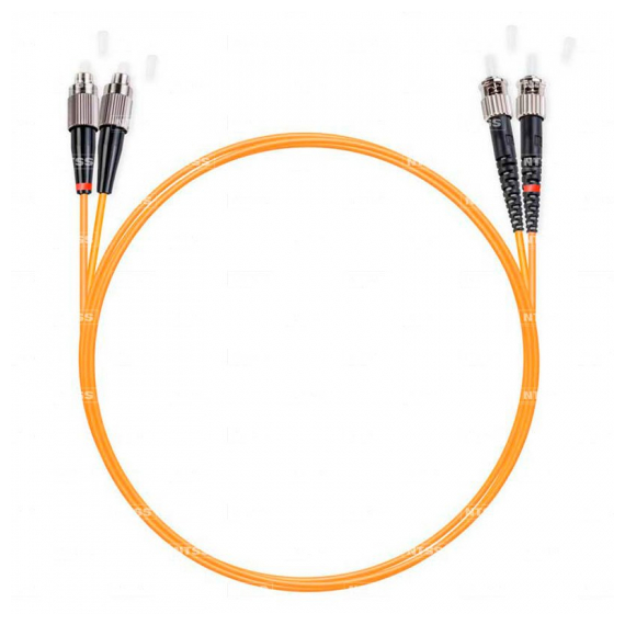 NTSS-DPC-50-FC/U-ST/U-3.0-3 Шнур оптический dpc FC/UPC-ST/UPC 50/125 3.0мм 3м LSZH (патч-корд)