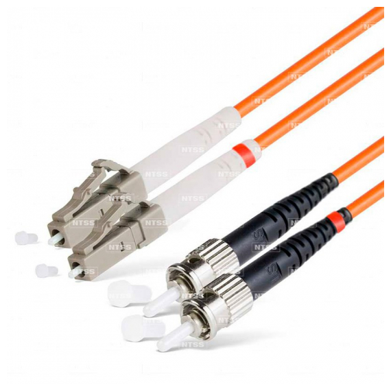 NTSS-DPC-50-LC/U-ST/U-3.0-1 Шнур оптический dpc LC/UPC-ST/UPC 50/125 3.0мм 1м LSZH (патч-корд)