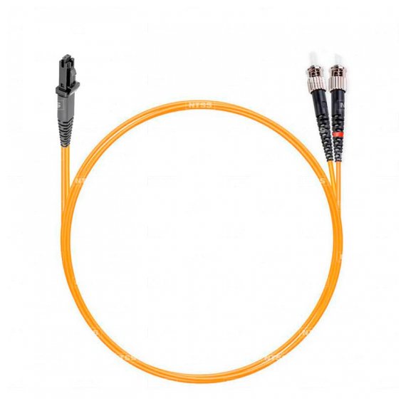 NTSS-DPC-50-MTRJ/f-ST/U-2.0-10 Шнур оптический dpc MTRJ/female-ST/UPC 50/125 2.0мм 10м LSZH (патч-корд)