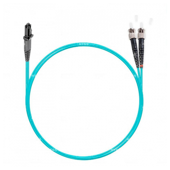 NTSS-DPC-503-MTRJ/f-ST/U-2.0-5 Шнур оптический dpc MTRJ/female-ST/UPC 50/125 OM3 2.0мм 5м LSZH (патч-корд)