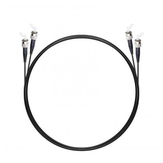 NTSS-DPC-503-ST/U-ST/U-3.0-2-BL Шнур оптический dpc ST/UPC-ST/UPC 50/125 ОМ3 3.0мм 2м черный LSZH (патч-корд)