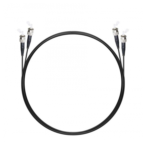 NTSS-DPC-503-ST/U-ST/U-3.0-3-BL Шнур оптический dpc ST/UPC-ST/UPC 50/125 ОМ3 3.0мм 3м черный LSZH (патч-корд)