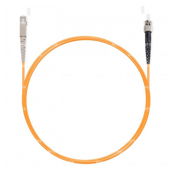 NTSS-SPC-62.5-SC/U-ST/U-3.0-5 Шнур оптический spc SC/UPC-ST/UPC 62.5/125 3.0мм 5м LSZH (патч-корд)