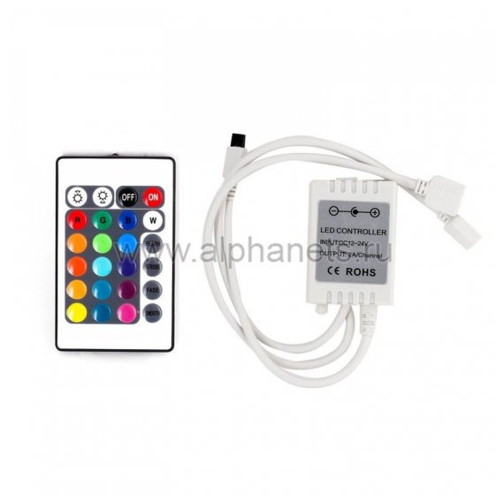 143-101-3 LED RGB контроллер Инфракрасный (IR) 12V/6A Инфракрасный (IR) Neon-Night