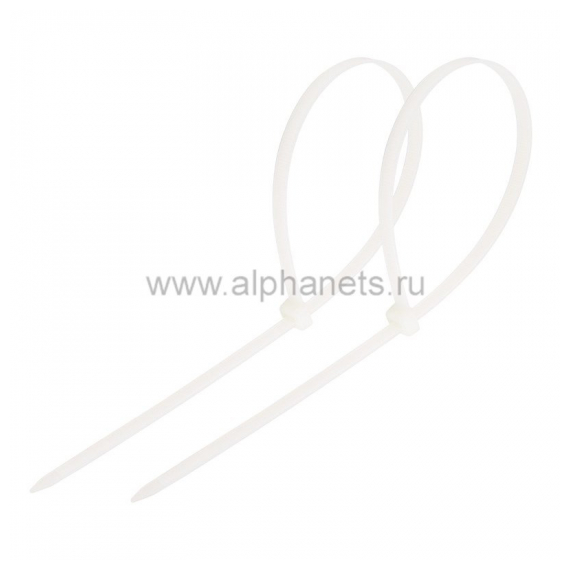 07-0250-05 Стяжкa нейлоновая 250x3,6 мм, белая (упак. 500 шт.) REXANT