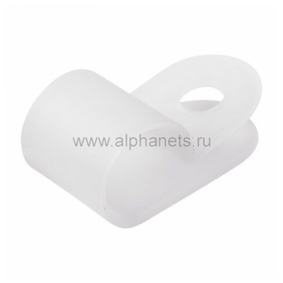 07-4409 Кабельная скоба под винт REXANT 9 мм, белая, упаковка 50 шт.