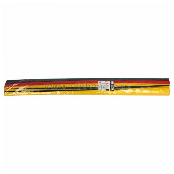 29-0162 Набор термоусадочной трубки REXANT 12,0/6,0 мм, пять цветов, упаковка 50 шт. по 1 м