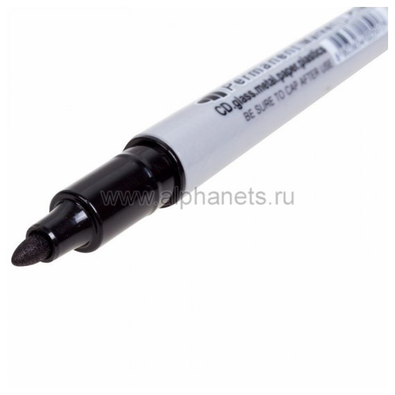 08-8401 Маркер перманентный двухсторонний Crown «Multi Marker Twin» 2 мм/1 мм, черный, пулевидный