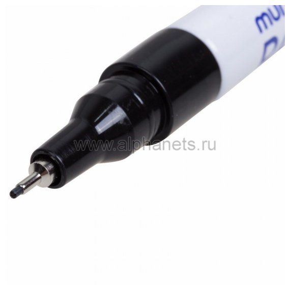 08-7201 Маркер-краска MunHwa «Extra Fine Paint Marker» 1 мм, черная, нитрооснова