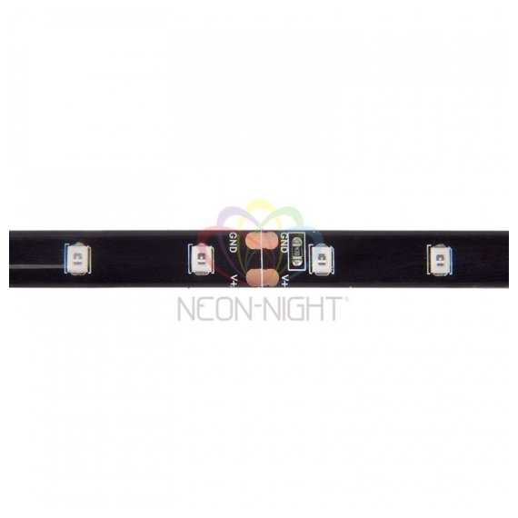 141-383 LED лента с USB коннектором 5 В, 8 мм, IP65, SMD 2835, 60 LED/m, цвет свечения синий