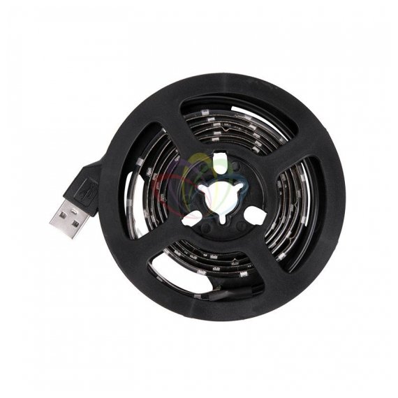 141-386 LED лента с USB коннектором 5 В, 8 мм, IP65, SMD 2835, 60 LED/m, цвет свечения теплый белый (3000 K)