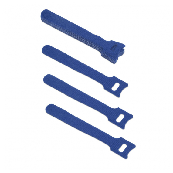 Cabeus CLAMP-125-BL Хомут для кабеля, липучка с мягкой застежкой, 125x14 мм, синий (10 шт.)