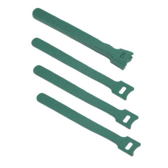 Cabeus CLAMP-150-GN Хомут для кабеля, липучка с мягкой застежкой, 150x14 мм, зеленый (10 шт.)