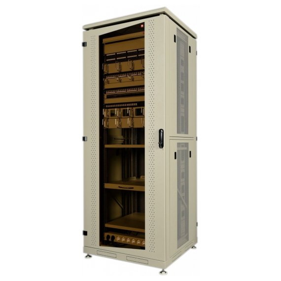 REC-6226S-GBB-BK Шкаф напольный МТК 19", 22U, 1165x600x600 мм, разборный, дверь со стеклом, серый AESP