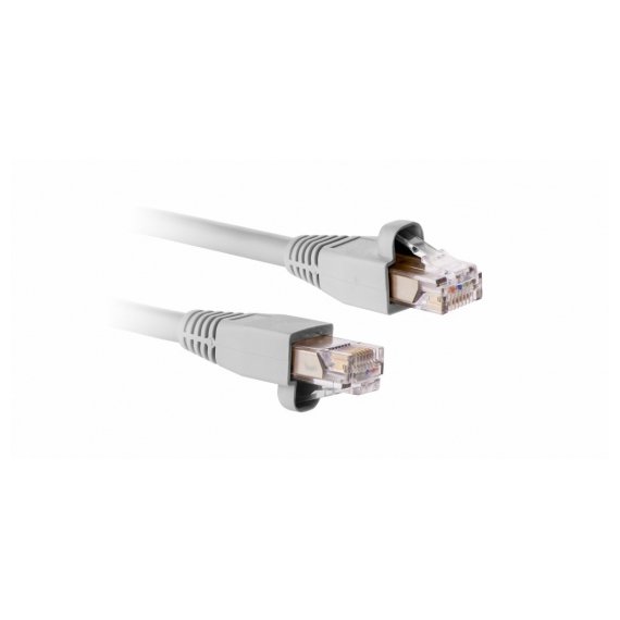 C5E-314GY-1MB Коммутационный шнур экран. RJ45-RJ45 S/FTP Cat.5e, 1 метр, серый