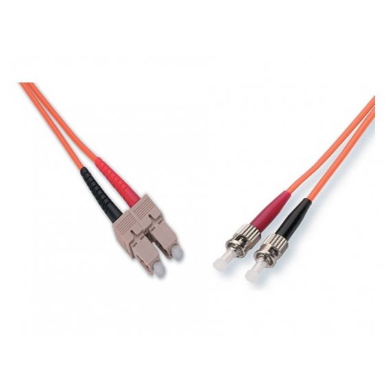 FC-5/2-3M Оптоволоконный коммутационный шнур 62,5/125, FC-ST UPC, duplex, 3 мм, LSHF, 3 метра AESP