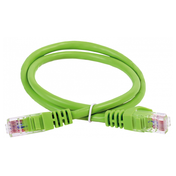 PC02-C6U-15M ITK Коммутационный шнур кат. 6 UTP PVC 15м зеленый