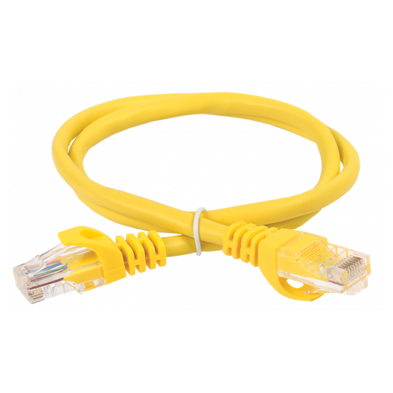 PC05-C6U-15M ITK Коммутационный шнур кат. 6 UTP PVC 15м желтый
