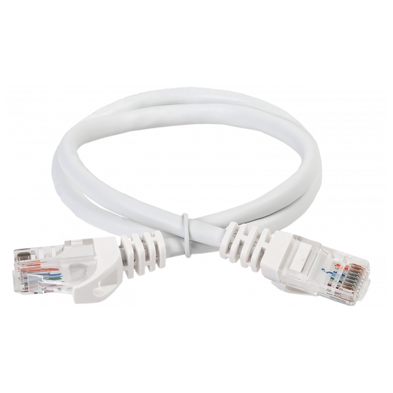 PC08-C6U-15M ITK Коммутационный шнур кат. 6 UTP PVC 15м белый