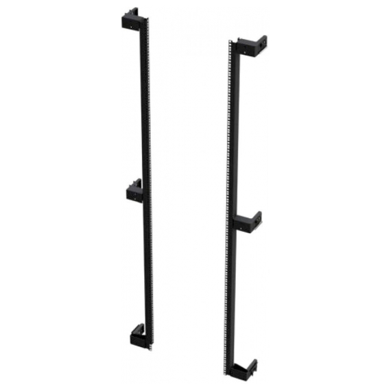 SPR19-RAL9005 Крепление 19" монтажного профиля, для шкафов TTR, TTB, шириной 800мм, черный (6 шт. в комплекте) Hyperline