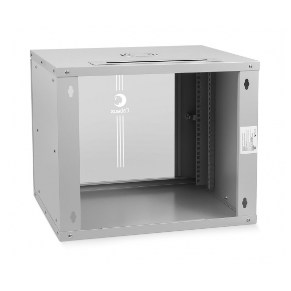 Cabeus WSC-05D-6U55/45m Шкаф телекоммуникационный настенный 19" 6U, серия LIGHT разборный, дверь металл, цвет серый