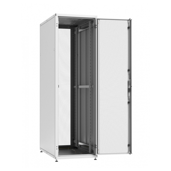 WZ-IT-428010-44AA-4-011-FP Шкаф напольный 19", 42U, 1963х800х1000мм (ВхШхГ), передняя и задняя двери стальные одностворч. с перфорацией типа C (80%) и трехточечным замком, 2 пары 19" монтаж. усилен. проф., ножки, серый (RAL7035) (разобр.) ZPAS