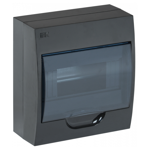 MKP12-N-08-41-K02 Корпус модульный пл. нав. ЩРН-П-8 черный IP41 IEK