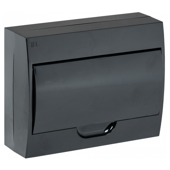 MKP13-N-12-41-K02 Корпус модульный пл. нав. ЩРН-П-12 черный черн. дв. IP41 IEK