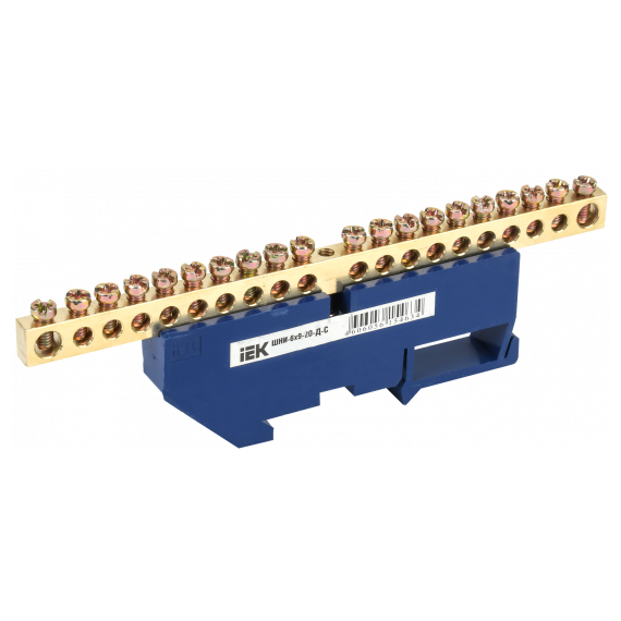 YNN10-69-20D-K07 Шина N "ноль" на DIN-изол ШНИ-6х9-20-Д-С ИЭК