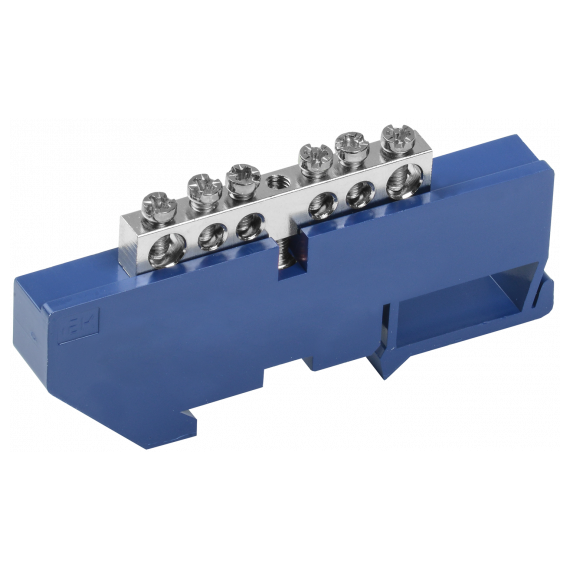 YNN10-06-D-K07-N Шина N "ноль" на DIN-изол. Ni ШНИ-6х9-6-Д-С IEK