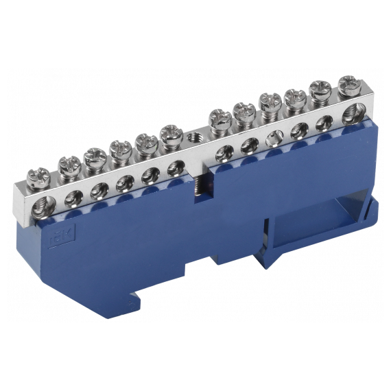YNN10-12-D-K07-N Шина N "ноль" на DIN-изол. Ni ШНИ-6х9-12-Д-С IEK