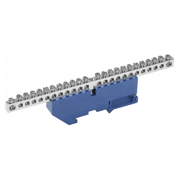 YNN10-24-D-K07-N Шина N "ноль" на DIN-изол. Ni ШНИ-6х9-24-Д-С IEK