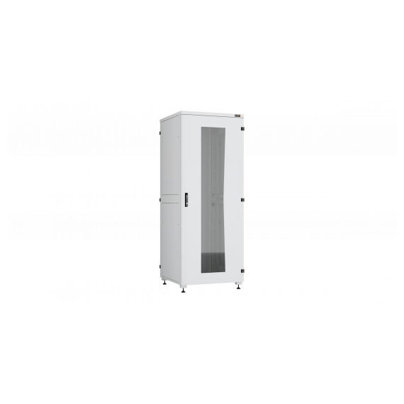 TFI-428010-GHMH-R-GY Напольный шкаф серии Lite II 19", 42U, стеклянная дверь, цельнометаллические двухуровневые стенки и задняя дверь, Ш800хВ2042хГ1000мм, в разобранном виде, серый RAL7035