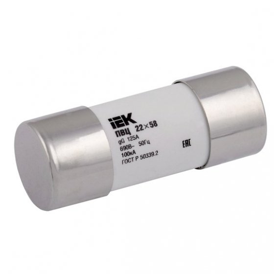 CFL22-0125 Плавкая вставка цилиндрическая ПВЦ 22х58 gG 125А IEK