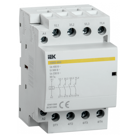 MKK21-63-40 Контактор модульный КМ63-40М AC/DC IEK