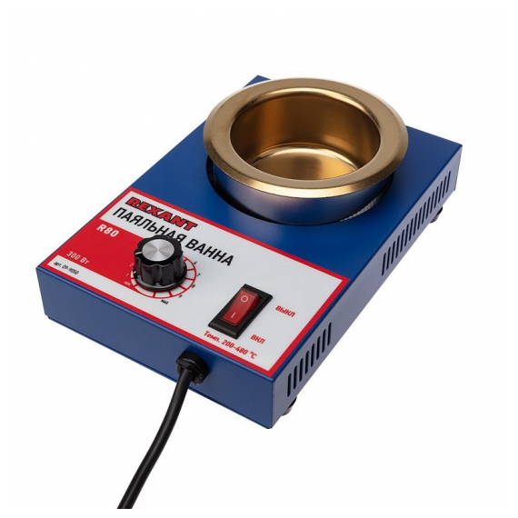 09-9050 Паяльная ванна REXANT, модель R80, 300 Вт, o 80 мм, 200-480 °C