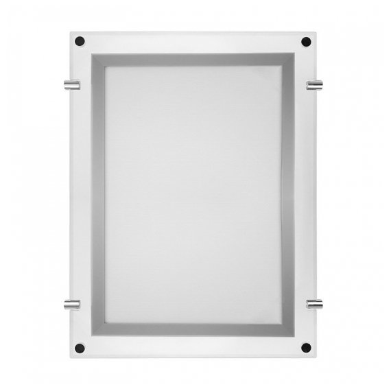 670-1283 Световая панель бескаркасная тонкая Постер Crystalline LED подвесная двухсторонняя 210х297, видимая часть 190х277, габариты 281х368, 7 Вт REXANT