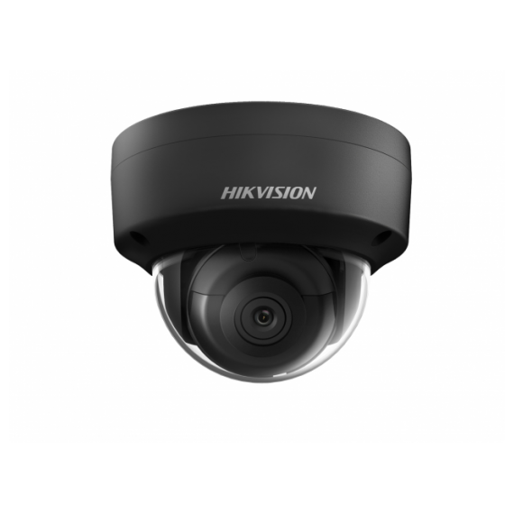 Hikvision DS-2CD2123G0-IS (4mm) (Черный) 2Мп уличная купольная IP-камера с EXIR-подсветкой до 30м