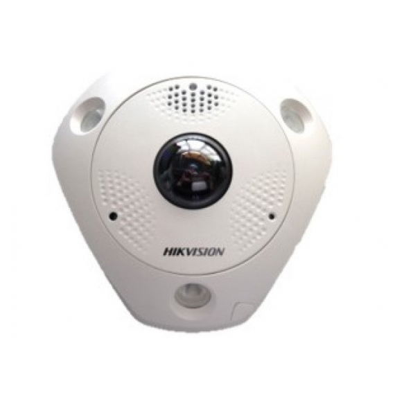 Hikvision DS-2CD6365G0E-IVS(1.27mm)(B) 6Мп fisheye IP-камера с ИК-подсветкой до 15м