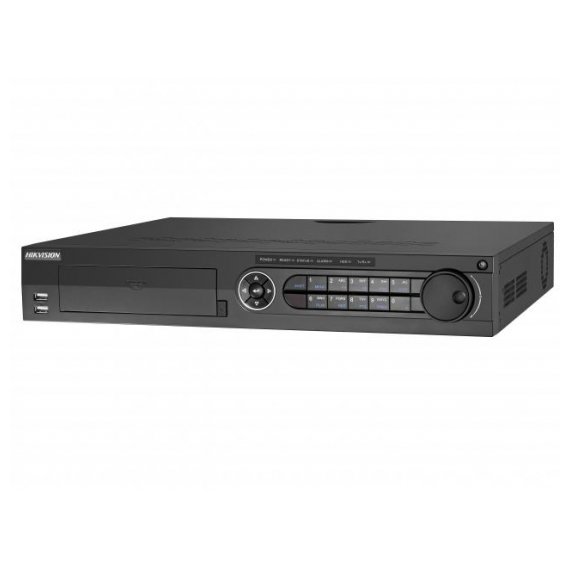 Hikvision DS-8124HUHI-K8 24-х канальный гибридный HD-TVI регистратор для аналоговых, HD-TVI, AHD и CVI камер + 16 каналов IP@8Мп (до 40 каналов с полным замещением аналоговых каналов) с v4.0 GUI интерфейсом