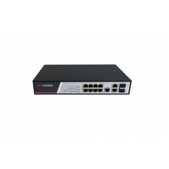 Hikvision DS-3E2310P Коммутатор, 8 RJ45 100M PoE; 2 комбо-порта (1000М Ethernet/1000M SFP)