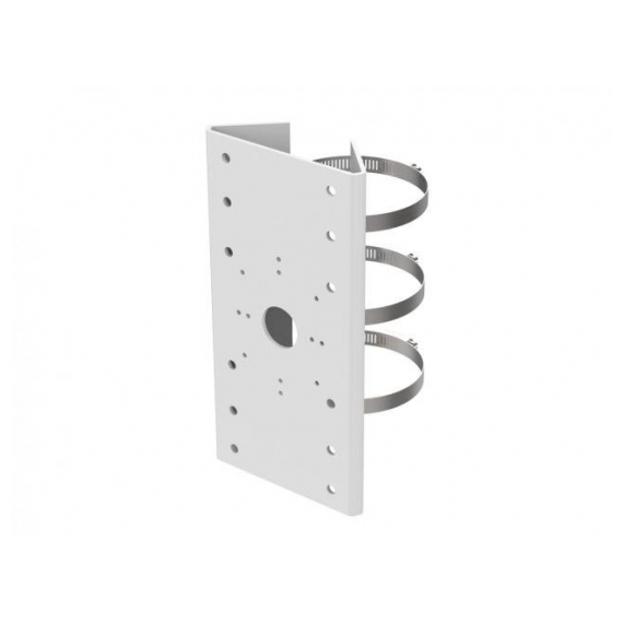 Hikvision DS-1275ZJ-SUS Крепление на столб, белое, нержавеющая сталь, 127х46х250мм