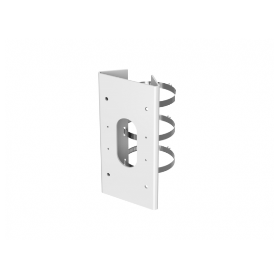 Hikvision DS-1475ZJ-SUS Крепление на столб, белое, нержавеющая сталь, 127х46х250мм