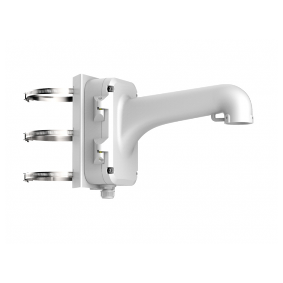 Hikvision DS-1604ZJ-pole Крепление на столб, белое, для скоростных поворотных купольных камер, алюминий, 170.7х261.8х355.5мм