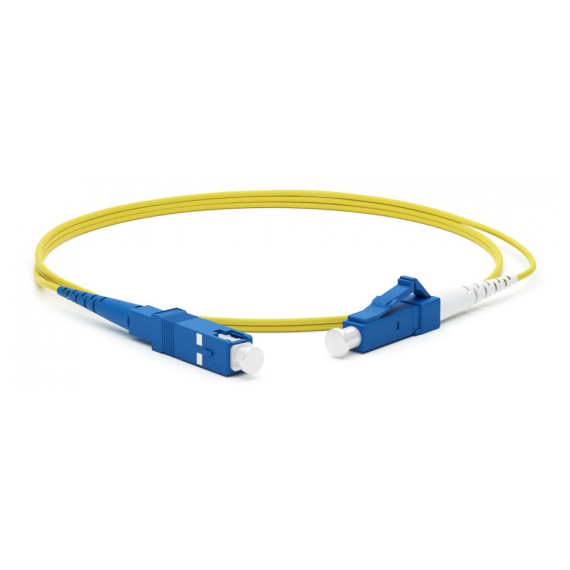 FC-S2-9-LC/UR-SC/UR-H-0.5M-LSZH-YL Патч-корд волоконно-оптический (шнур) SM 9/125 (OS2), LC-SC, 2.0 мм, simplex, LSZH, 0.5 м Hyperline