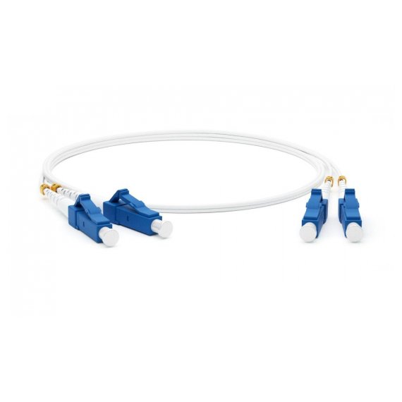 FC-S2-9A1-LC/UR-SC/UR-H-0.5M-LSZH-WH Патч-корд волоконно-оптический (шнур) SM 9/125 (G.657), LC-SC, 2.0 мм, simplex, LSZH, 0.5 м Hyperline