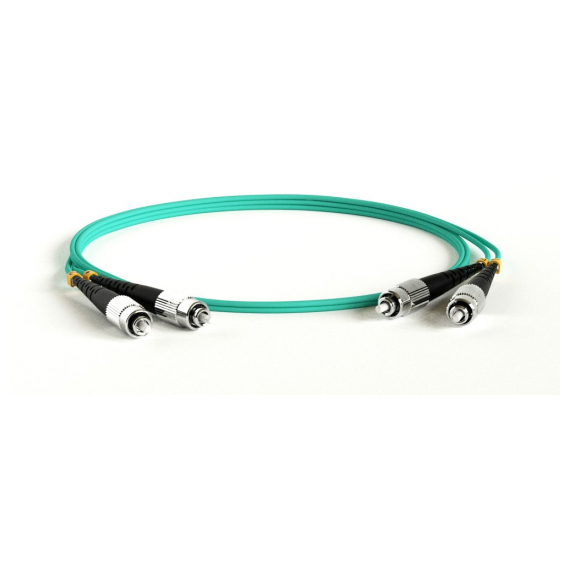 FC-D2-503-FC/PR-FC/PR-H-0.5M-LSZH-AQ Патч-корд волоконно-оптический (шнур) MM 50/125(OM3), FC-FC, 2.0 мм, duplex, LSZH, 0.5 м Hyperline